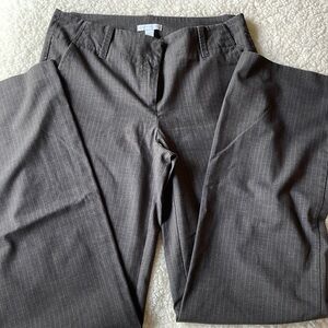 Brown Pinstripe Trousers